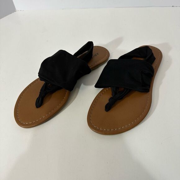 Arizona Jean Co Flip Flop Sandals Black | Women Size 7 - Picture 1 of 9